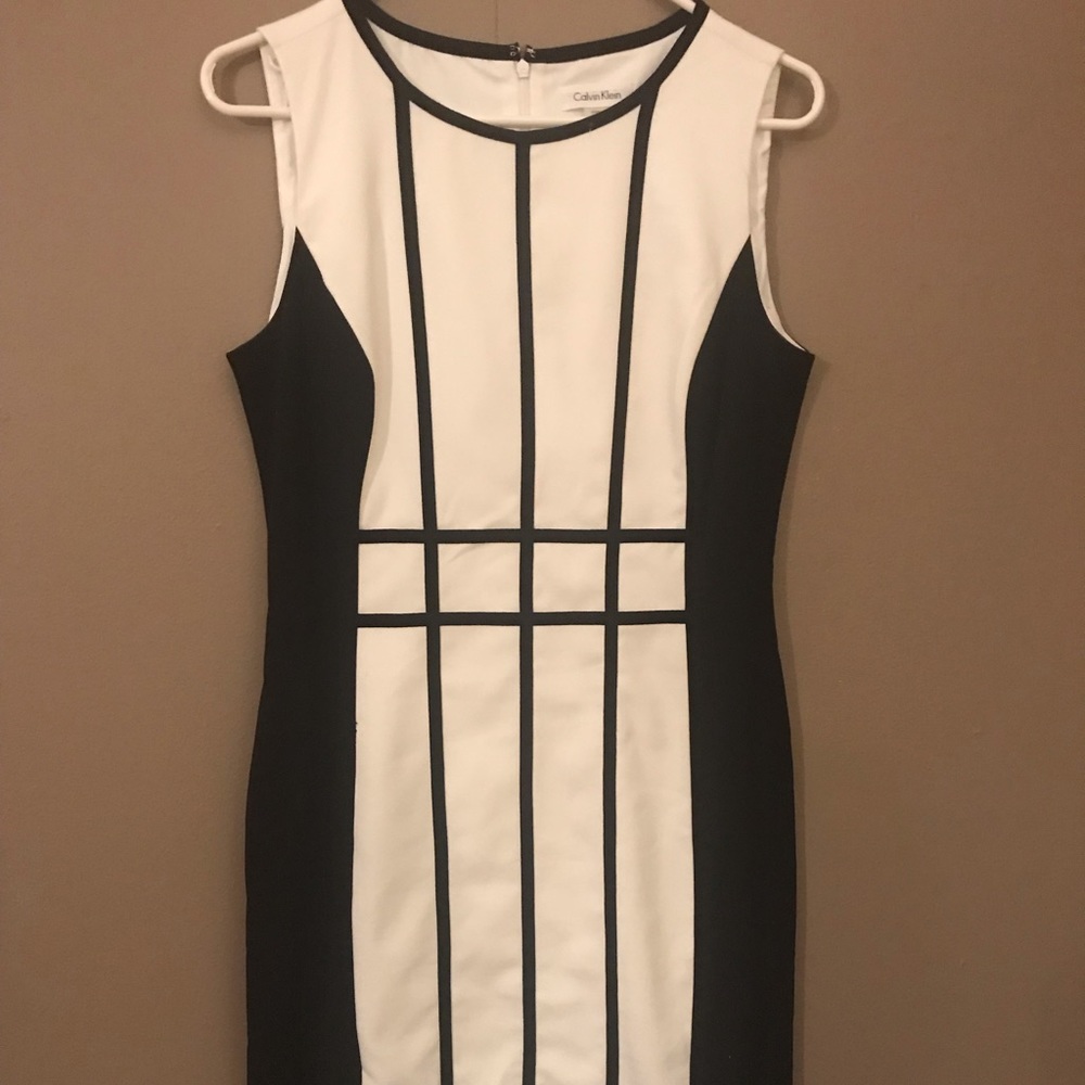 Black and white Calvin Klein Dress